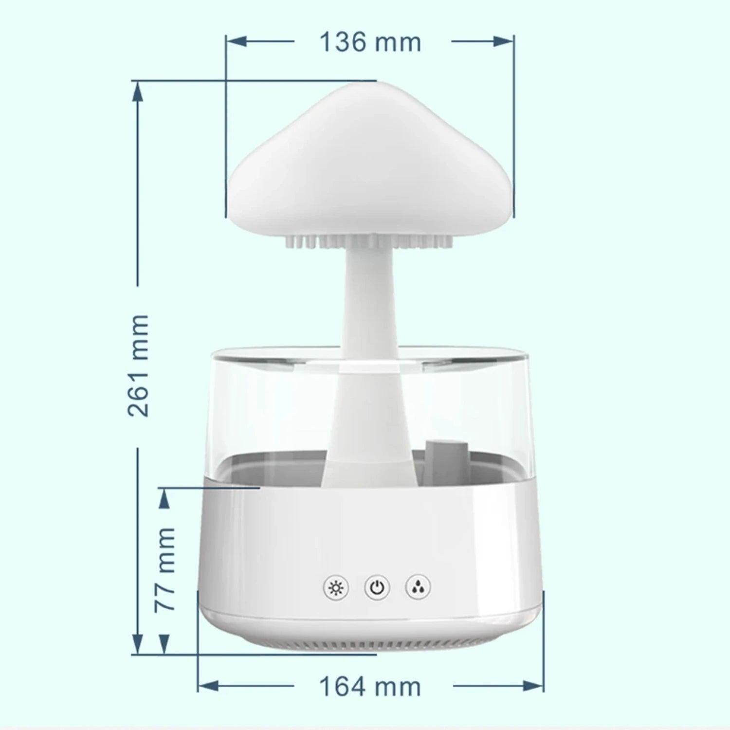 Enhance your space with a Mushroom Rain Cloud Air Humidifier Diffuser