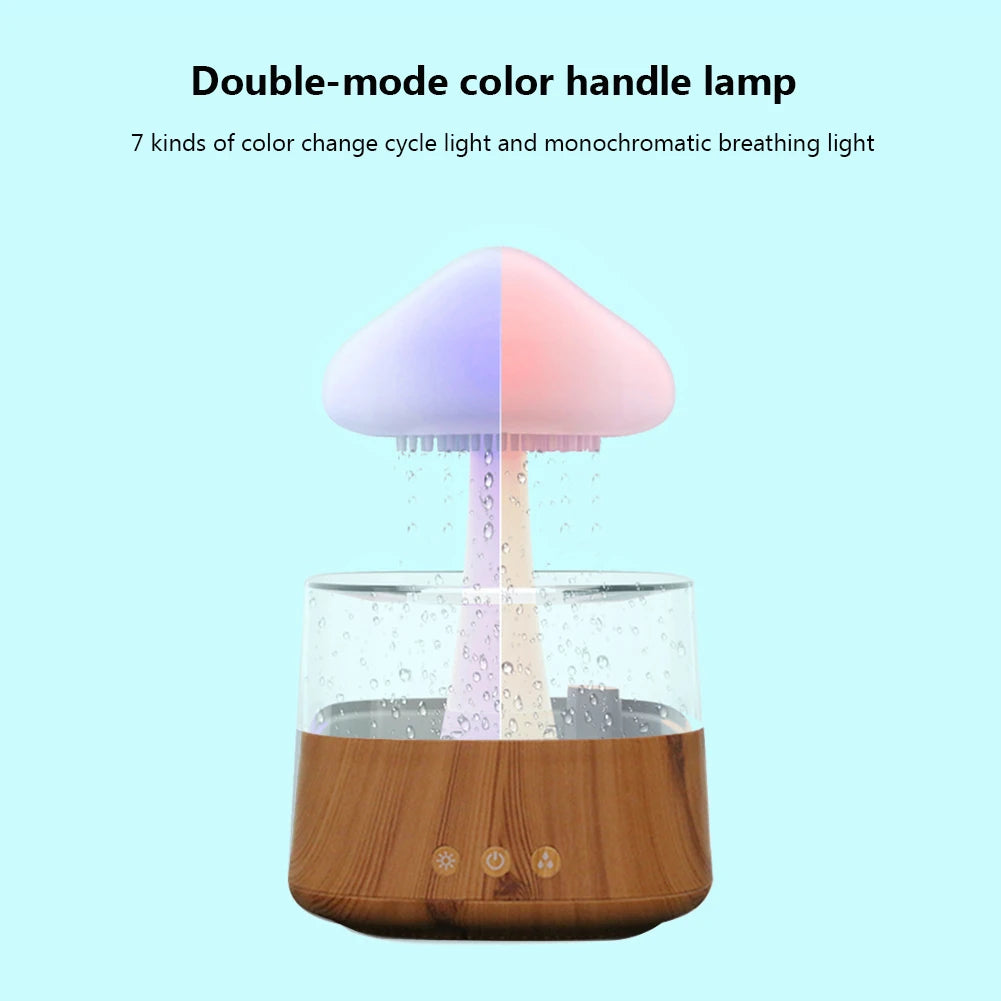 Enhance your space with a Mushroom Rain Cloud Air Humidifier Diffuser