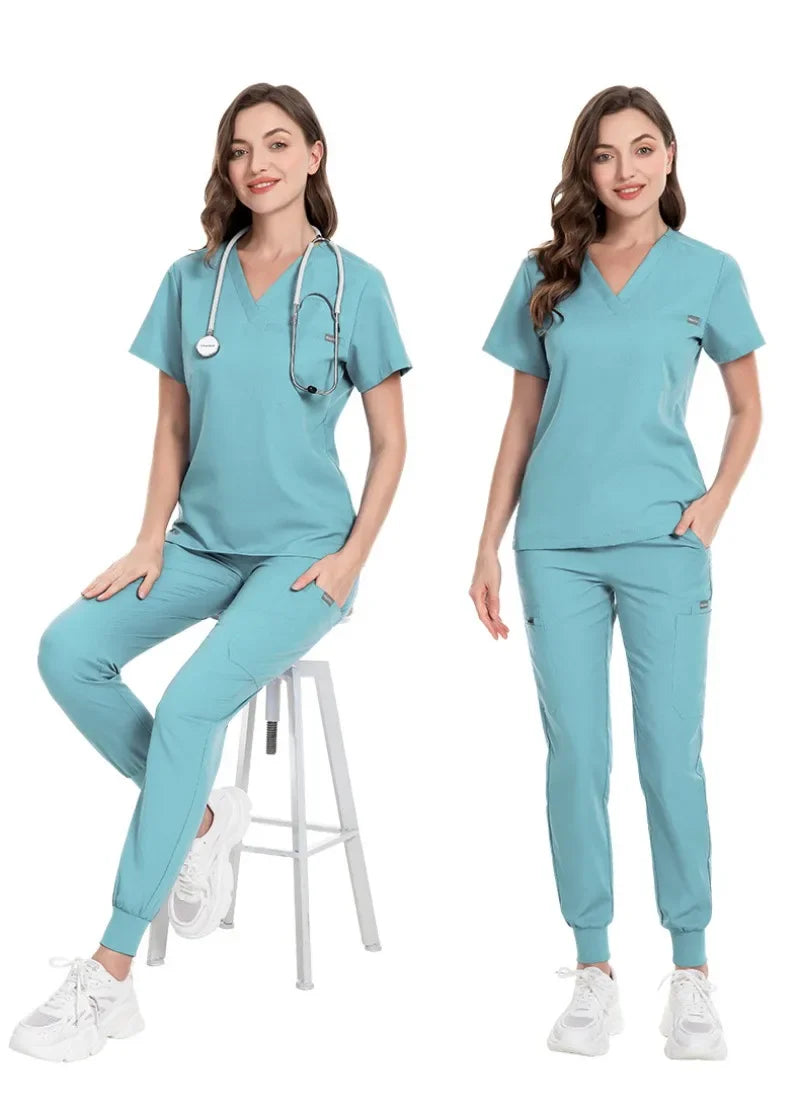 New Scrubs Operating Room Short Sleeve Hand Washing Suit Women's Jacket Work Clothes