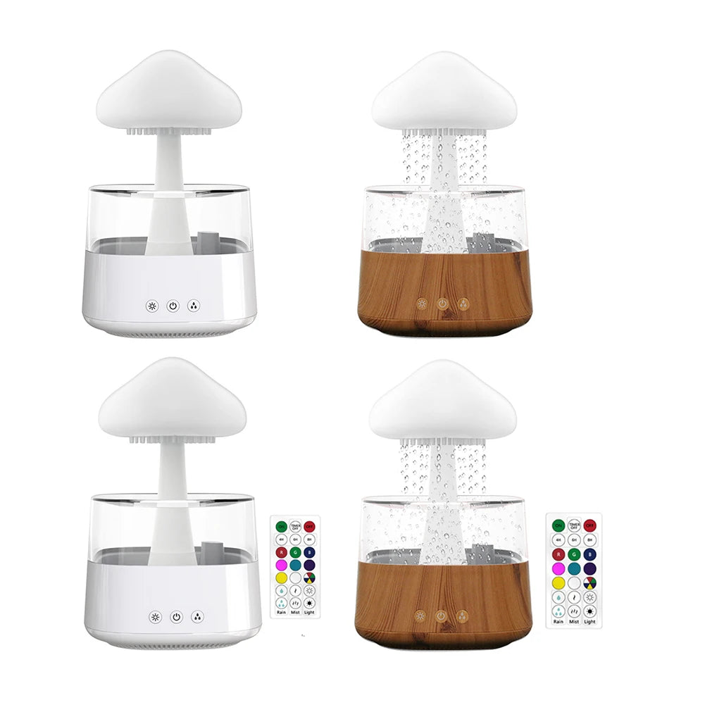 Enhance your space with a Mushroom Rain Cloud Air Humidifier Diffuser