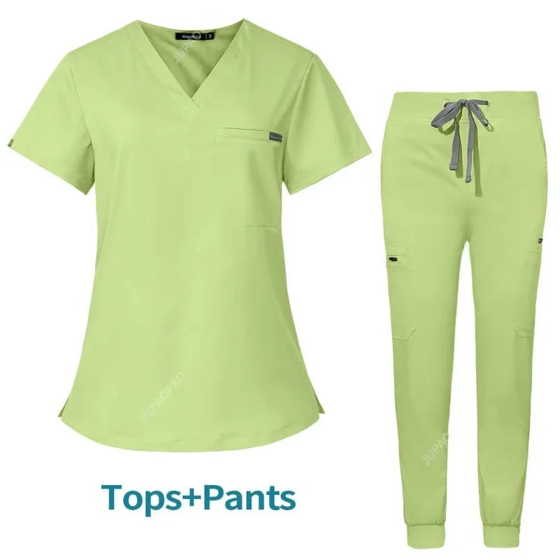 New Scrubs Operating Room Short Sleeve Hand Washing Suit Women's Jacket Work Clothes