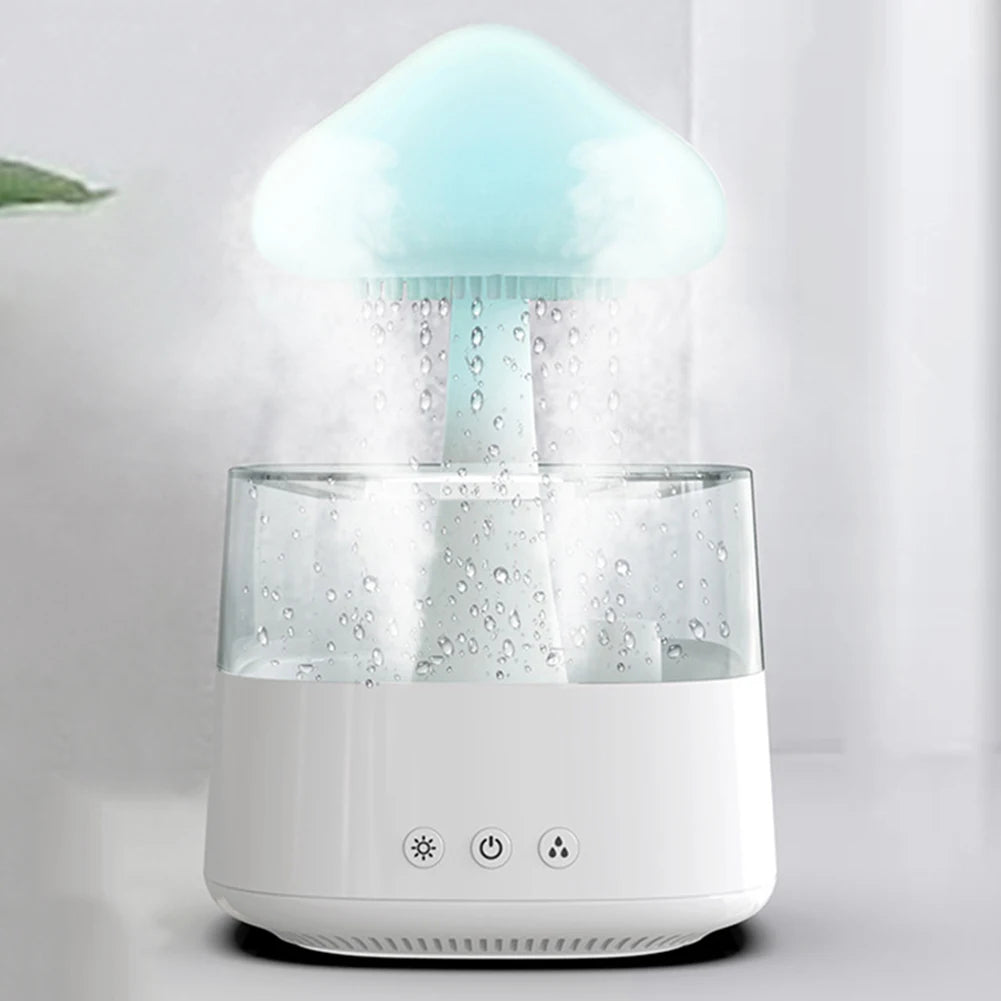 Enhance your space with a Mushroom Rain Cloud Air Humidifier Diffuser