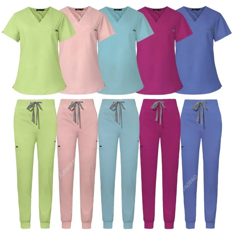 New Scrubs Operating Room Short Sleeve Hand Washing Suit Women's Jacket Work Clothes