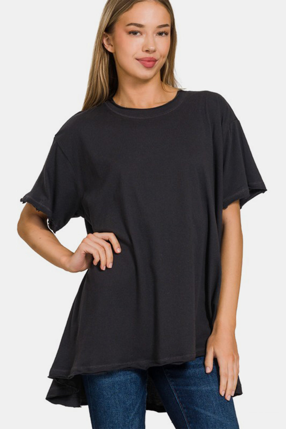 Zenana Round Neck Short Sleeve T-Shirt